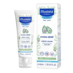 کرم مرطوب کننده آووکادو صورت هیدرا بیبی موستلا 40 میلی لیتر ۹۷ درصد ارگانیک Mustela ماستلا