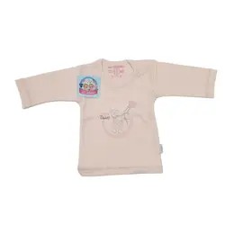 بلوز آستین بلند جونیورز دوروپنبه طرح خرس سایز نوزاد زودرس تا سه سال