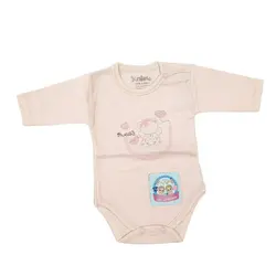 زیردکمه آستین بلند جونیورز دوروپنبه طرح خرس سایز نوزاد زودرس تا سه سال بادی بلند