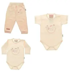 سه تیکه جونیورز طرح خرس سایز یکسال تا سه سال