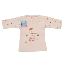 بلوز آستین بلند جونیورز سایز نوزاد زودرس دوصفر طرح شیر و سگ