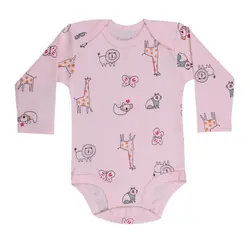 زیردکمه آستین بلند کوکالو طرح پاندا سایز نوزادی تا یکسال بادی بلند