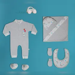 ست بیمارستانی نوزاد طرح خرس بادکنک ۷تیکه برند مادرکر mothercare