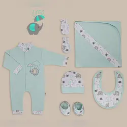 ست بیمارستانی نوزاد طرح فیل ۷تیکه برند مادرکر mothercare