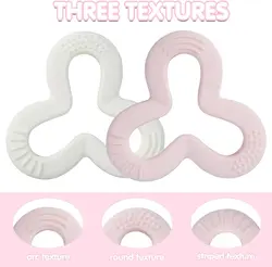 دندان گیر دو عددی هی اور شی heorshe صورتی سفید