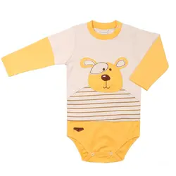 زیردکمه دار بادی آستین بلند طرح هورام به آوران سایز نوزاد تا ۳ سال Behavaran