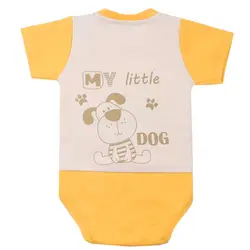 زیردکمه دار بادی آستین کوتاه طرح هورام به آوران سایز نوزاد تا ۳ سال Behavaran