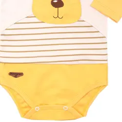 زیردکمه دار بادی آستین کوتاه طرح هورام به آوران سایز نوزاد تا ۳ سال Behavaran