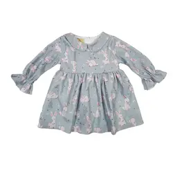 پیراهن دخترانه نوزادی طرح خرگوش مناسب ۶ماه تا ۳ سال