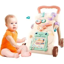 واكر کودک موزیکال مدل قورباغه و پیانو xinhaiao