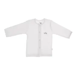 جلو دکمه آدمک طرح خورشید سفید سایز نوزادی تا 3 سال