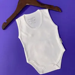 زیردکمه رکابی سفید جونیورز سایز نوزادی تا ۵ سال