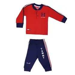 آستین بلند و شلوار به آوران طرح تامی سایز 6 ماه تا ۳ سال