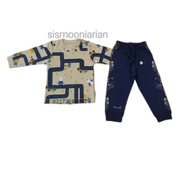 آستین بلند و شلوار به آوران طرح درایور سایز ۹ماه تا ۳ سال