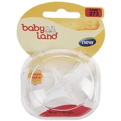 پستانک گرد بیبی لند تمام سیلیکونی free size کد 273