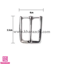 سگک کمربند کد 1 - 3 نقره ای 3.5cm