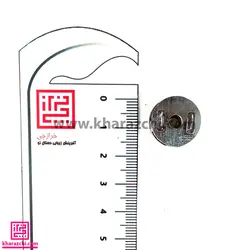 دکمه آهن ربایی مک دار  1.7cm نقره ای