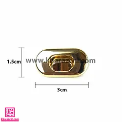 قفل کیف پیچک کد 1 طلایی