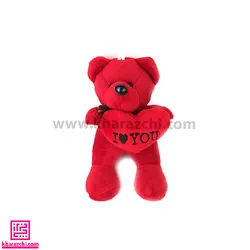 عروسک خرس کد 2 قلب دار قرمز 17*10*7