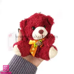 عروسک خرس کد 3 قرمز جا کلید دار