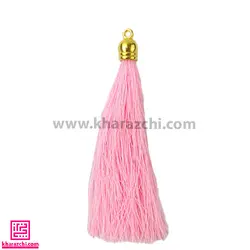 منگوله بلند 9سانت شماره 7 صورتی