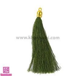 منگوله بلند 9سانت شماره 17 سبز یشمی