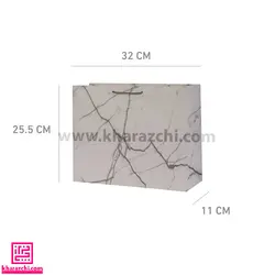 بگ و کیف دستی کد 191 - افقی طرح سنگ - 32*25.5*11