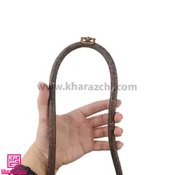 کارگاه ژله ای بیضی نورگه طرح چوب قهوه ای 25.5*20