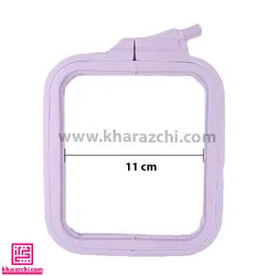 کارگاه گلدوزی مربع نورگه 11cm یاسی