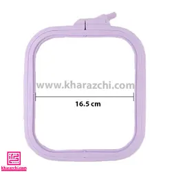 کارگاه گلدوزی مربع نورگه 16.5cm یاسی