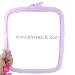 کارگاه گلدوزی مربع نورگه 28cm یاسی