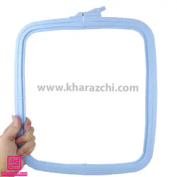 کارگاه گلدوزی مربع نورگه 28cm آبی