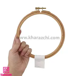کارگاه گلدوزی چوبی پنگوئن سایز 18cm