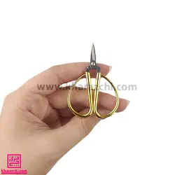 قیچی فانتزی تیغه کوتاه کد 2 مینی JieNuo طلایی