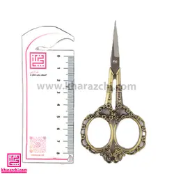 قیچی فانتزی کد 7 JieNuo طرح گل