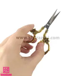 قیچی فانتزی کد 8 JieNuo طرح گل