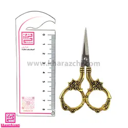 قیچی فانتزی کد 8 JieNuo طرح گل
