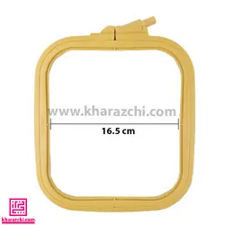 کارگاه گلدوزی مربع نورگه 16.5cm کرم