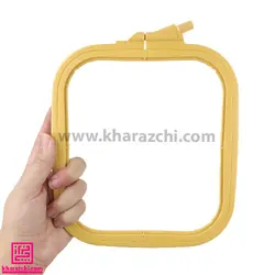 کارگاه گلدوزی مربع نورگه 16.5cm کرم