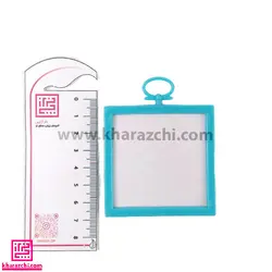 قاب پلاستیکی 4 عددی آبی فیروزه ای