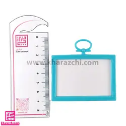 قاب پلاستیکی 4 عددی آبی فیروزه ای