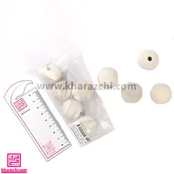 مهره چوبی کد 7 ( 10 عددی ) بزرگ گرد خام سایز 20
