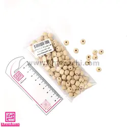 مهره چوبی کد 10 ( 20 گرم ) گرد خام سایز 10
