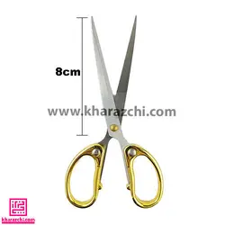 قیچی فانتزی تیغه بلند کد 1 دسته طلایی