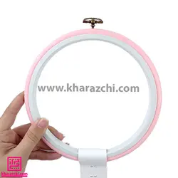 کارگاه ژله ای گرد صورتی کم رنگ 16 سانت