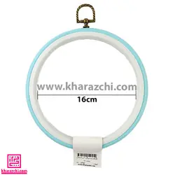 کارگاه ژله ای گرد آبی آسمانی 16 سانت