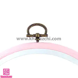 کارگاه ژله ای گرد صورتی کم رنگ 20 سانت