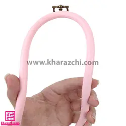 کارگاه ژله ای گرد صورتی کم رنگ 20 سانت