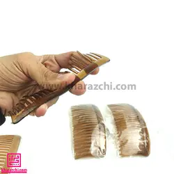 شانه سر ساده نشکن متوسط عسلی