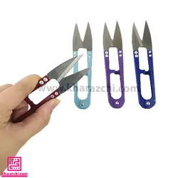 قیچی سر نخ زن فلزی بزرگ رنگی